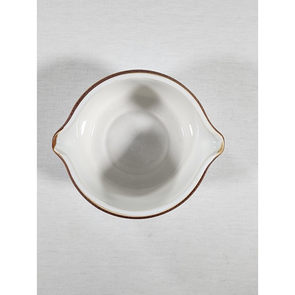 Mikasa Natural Beauty C9000 Gravy Bowl Dual Double Spout Speckled 1970s Japan - Picture 4 of 9